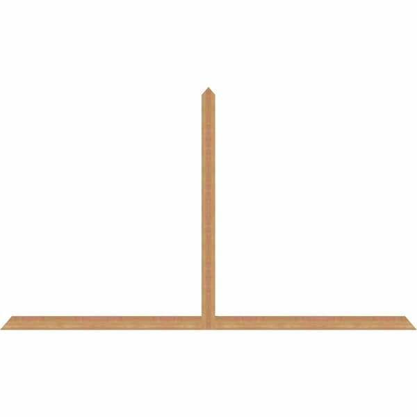 Ekena Millwork Portland Timber Gable Bracket, Western Red Cedar, 108"W x 63"H x 1 1/2"D x 3 1/2"F, 14/12 Pitch GBW108X63X0204POR00SWR - main